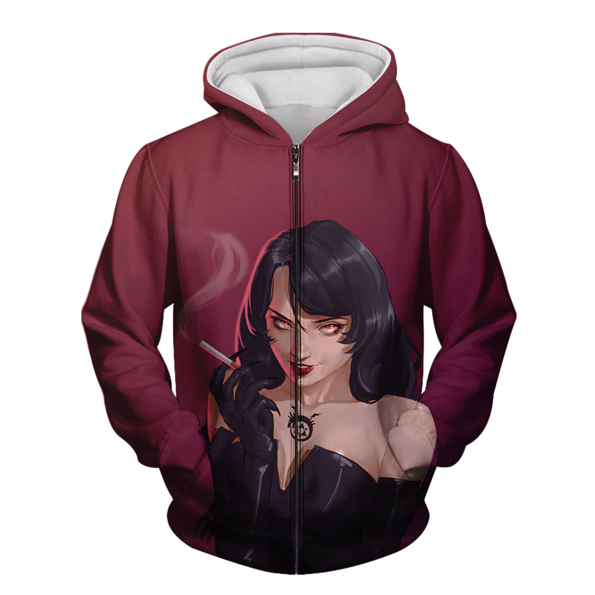 Fullmetal Alchemist Lust Smoking Cigarette Anime Apparel