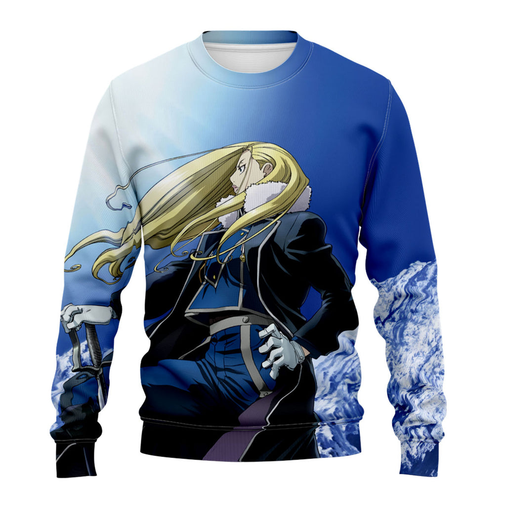 Fullmetal Alchemist Olivia Holding Sword Anime Apparel