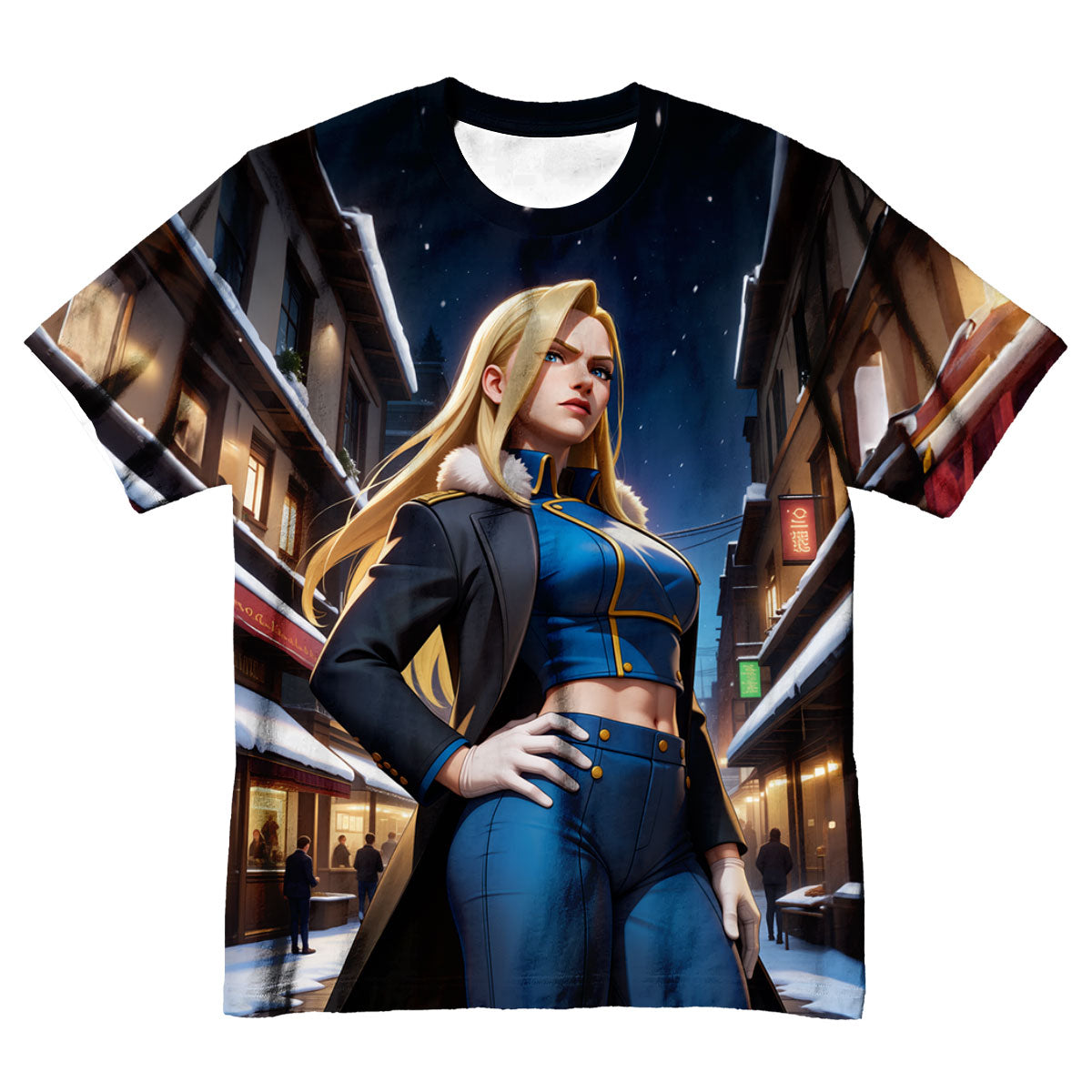 Fullmetal Alchemist Olivia Snowy Street Anime Apparel