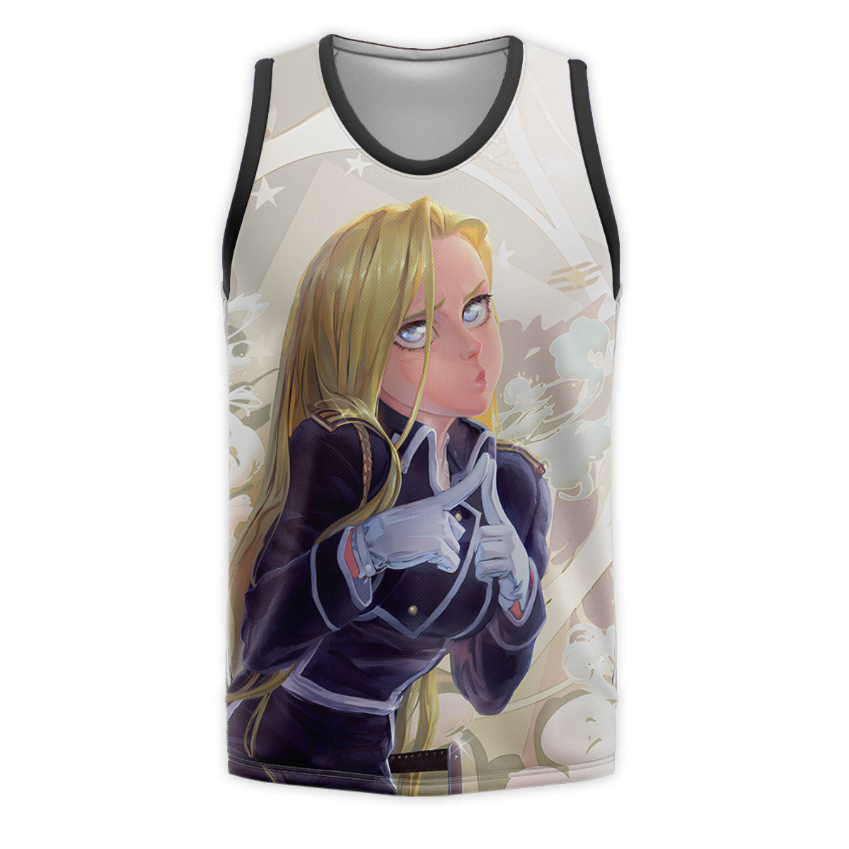 Fullmetal Alchemist Olivier Armstrong Gloved Cute Pose Anime Apparel