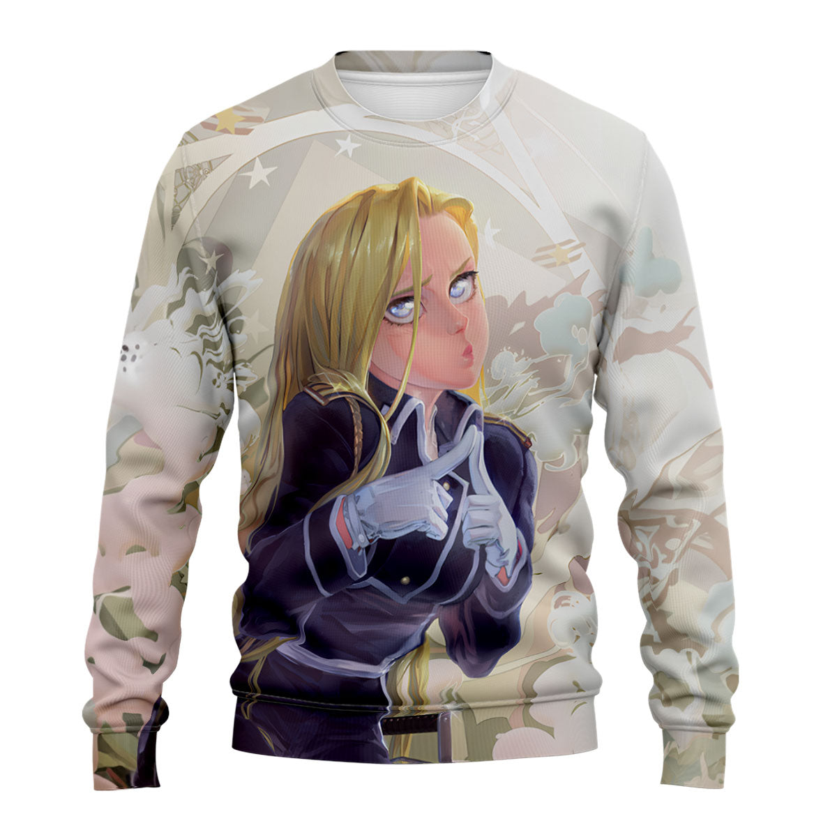 Fullmetal Alchemist Olivier Armstrong Gloved Cute Pose Anime Apparel