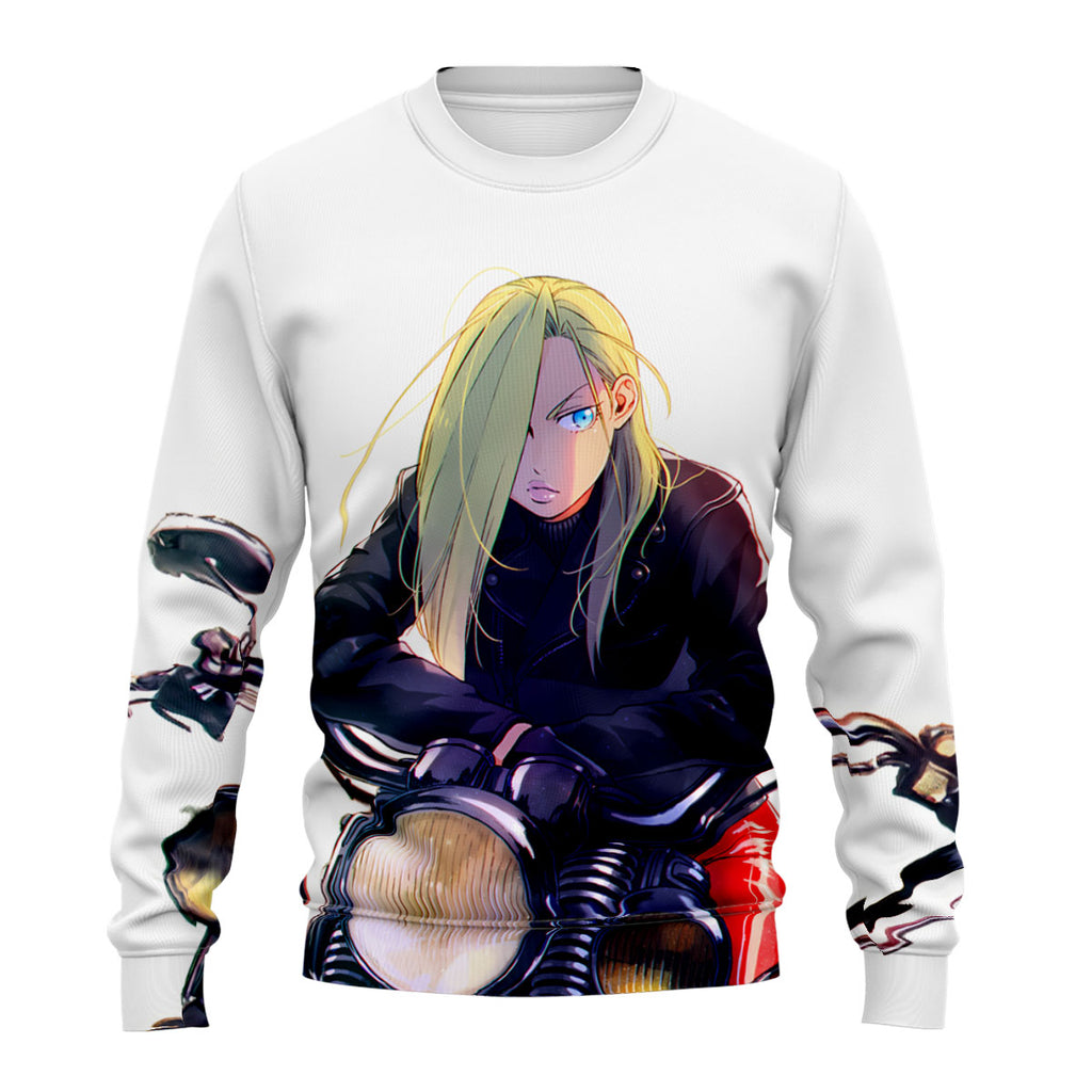 Fullmetal Alchemist Olivier Armstrong Motorcycle Ride Anime Apparel