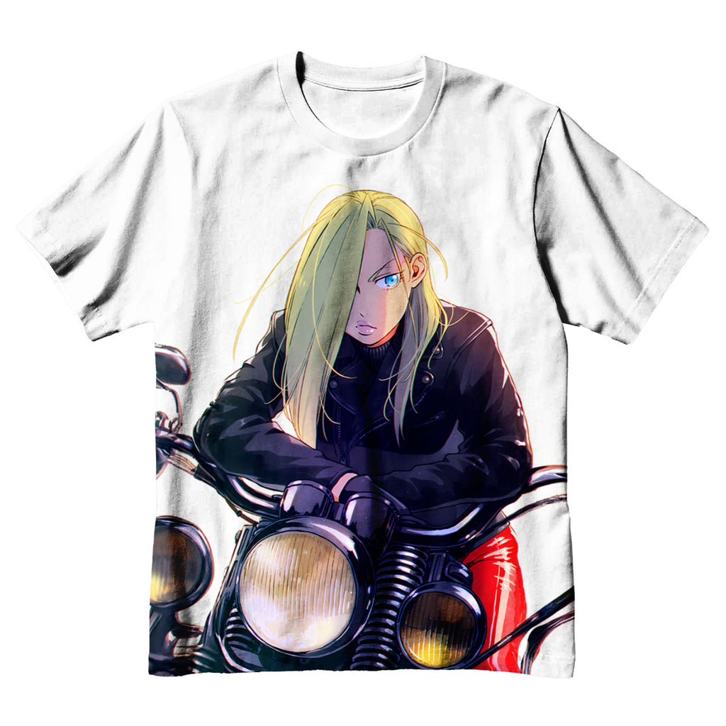 Fullmetal Alchemist Olivier Armstrong Motorcycle Ride Anime Apparel