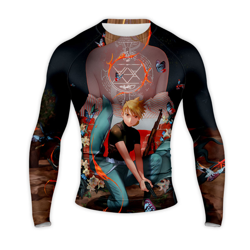 Fullmetal Alchemist Riza Hawkeye Kneeling Gun Tattoo Anime Apparel