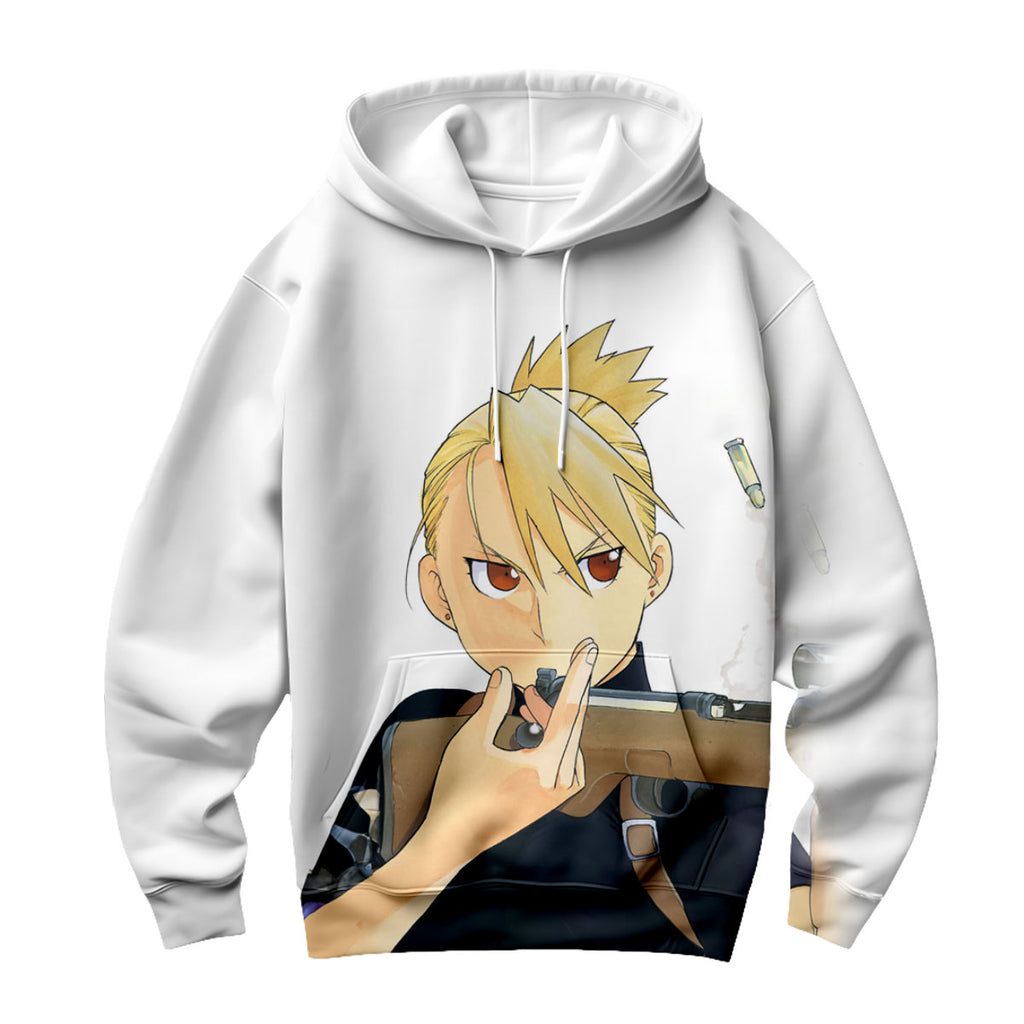 Fullmetal Alchemist Riza Hawkeye Sniper Rifle Aim Anime Apparel