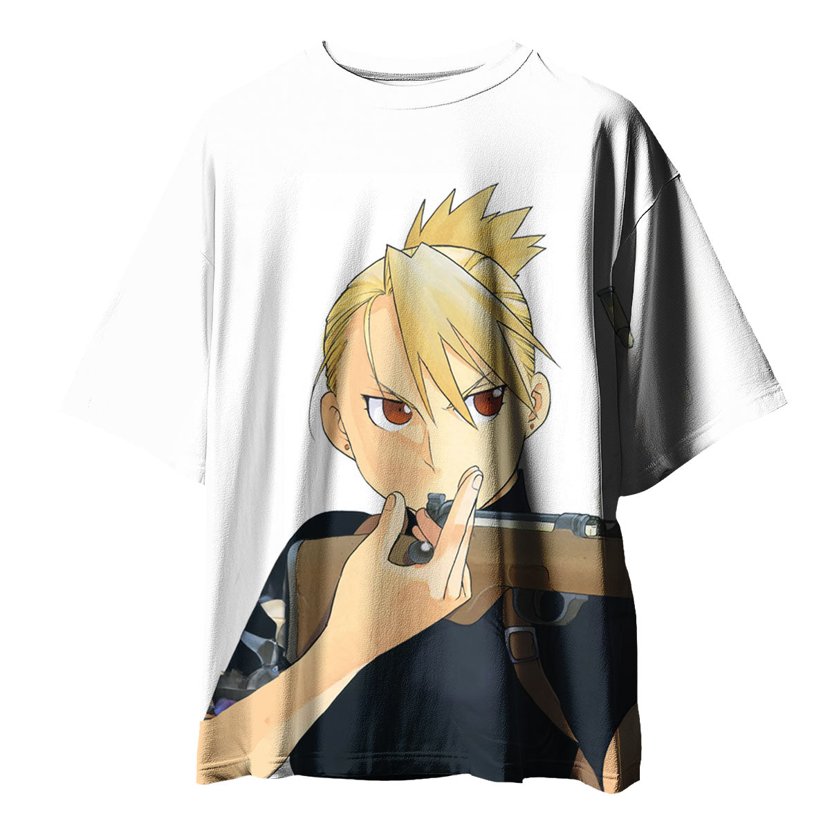 Fullmetal Alchemist Riza Hawkeye Sniper Rifle Aim Anime Apparel