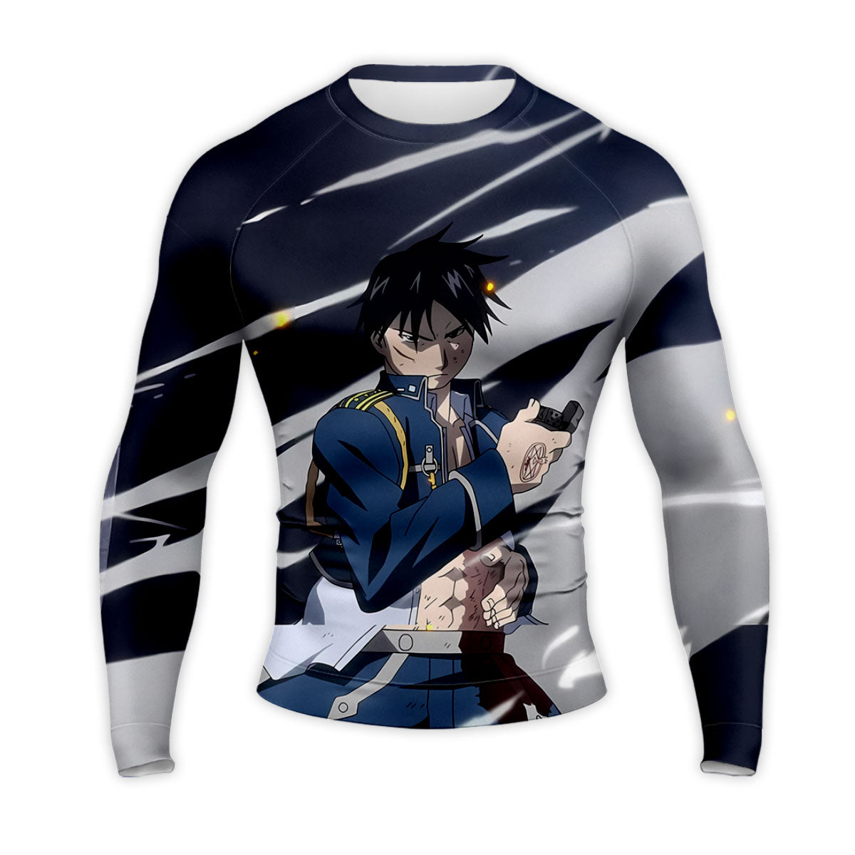 Fullmetal Alchemist Roy Mustang Action Pose Anime Apparel