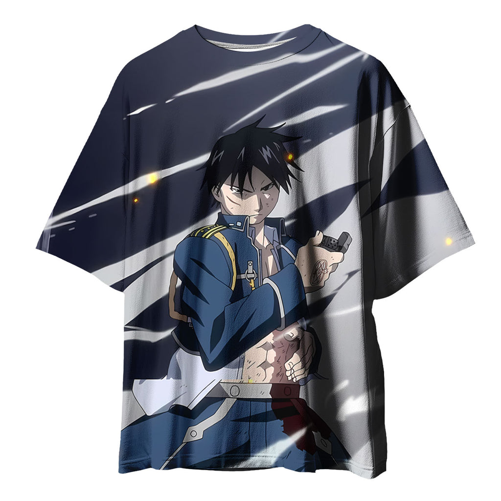 Fullmetal Alchemist Roy Mustang Action Pose Anime Apparel