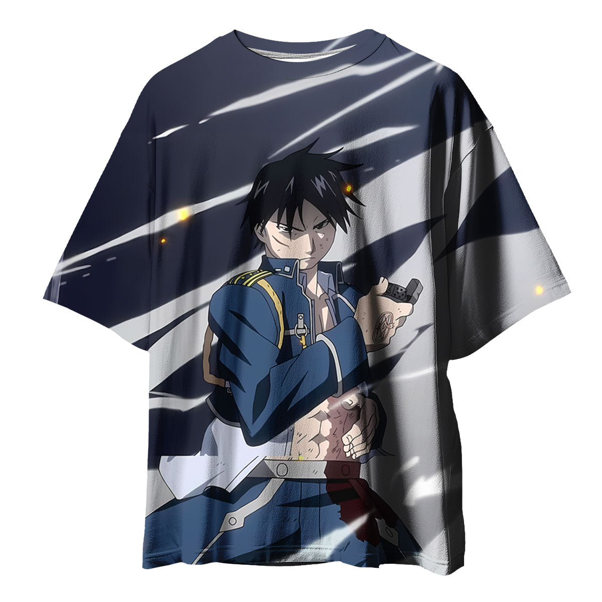 Fullmetal Alchemist Roy Mustang Action Pose Anime Apparel