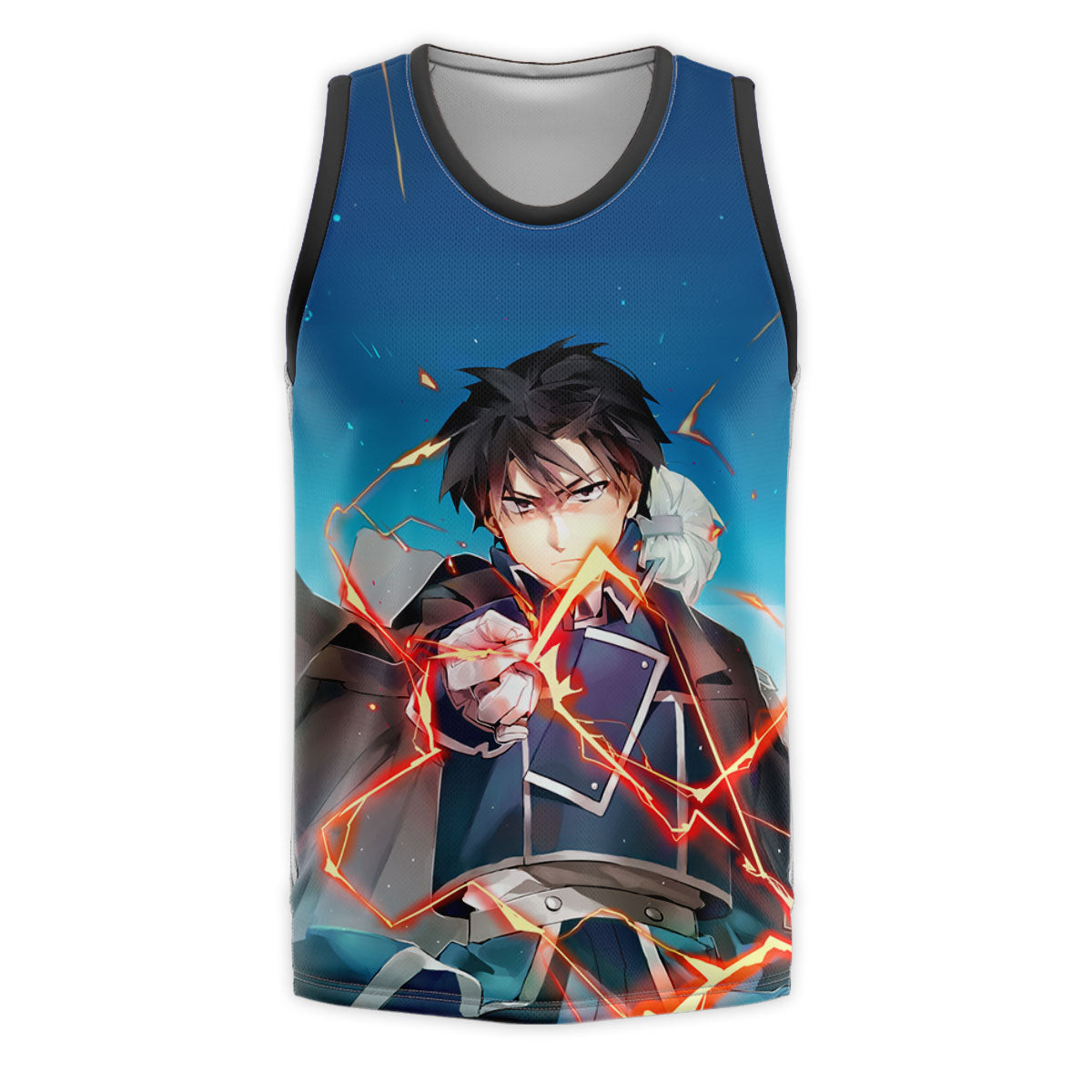 Fullmetal Alchemist Roy Mustang Activating Flame Alchemy Anime Apparel