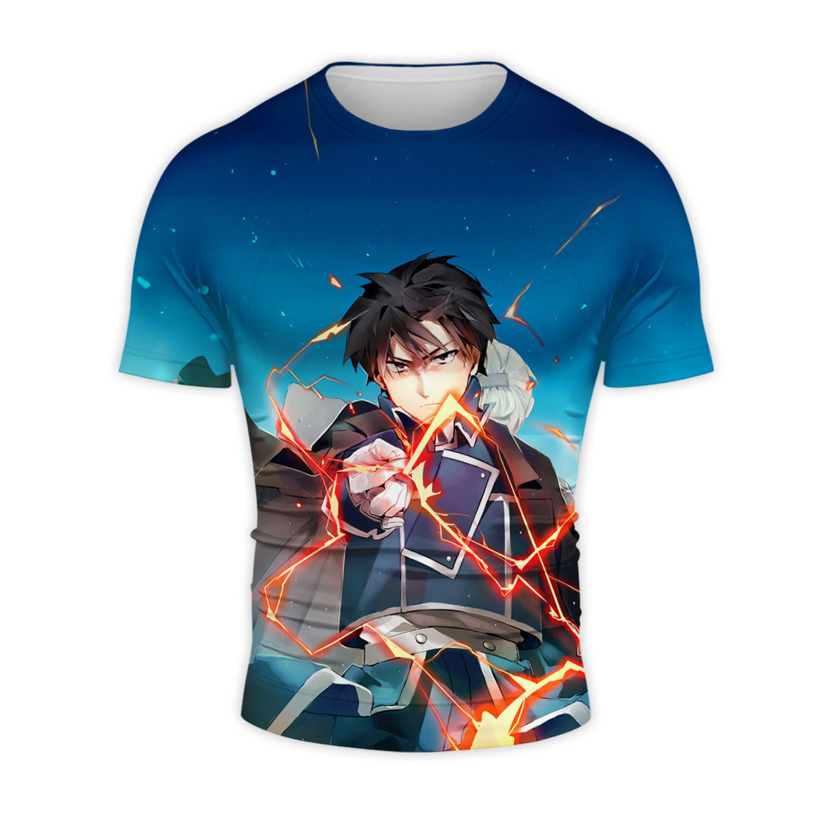 Fullmetal Alchemist Roy Mustang Activating Flame Alchemy Anime Apparel