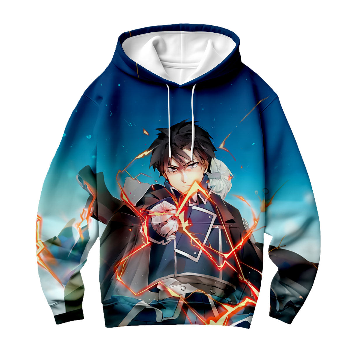 Fullmetal Alchemist Roy Mustang Activating Flame Alchemy Anime Apparel