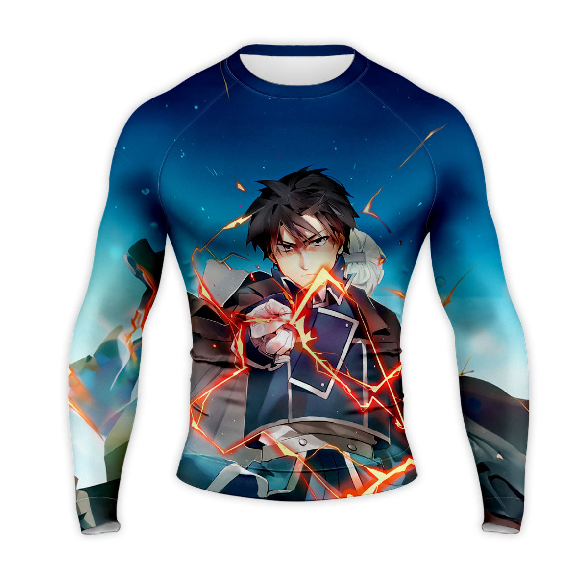 Fullmetal Alchemist Roy Mustang Activating Flame Alchemy Anime Apparel