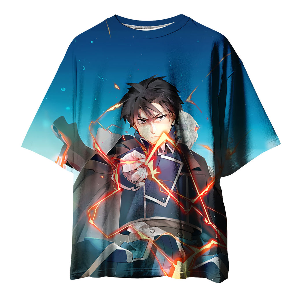 Fullmetal Alchemist Roy Mustang Activating Flame Alchemy Anime Apparel