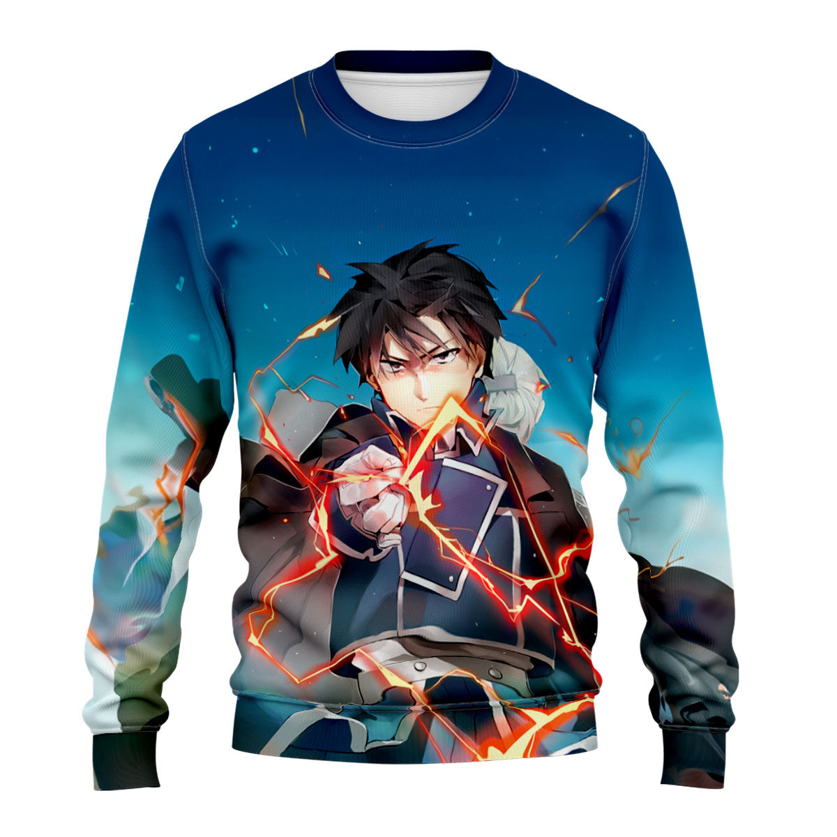 Fullmetal Alchemist Roy Mustang Activating Flame Alchemy Anime Apparel