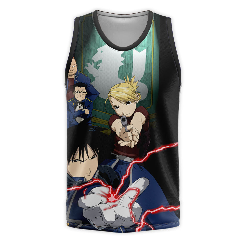Fullmetal Alchemist Roy Mustang Flame Alchemy Combat Anime Apparel
