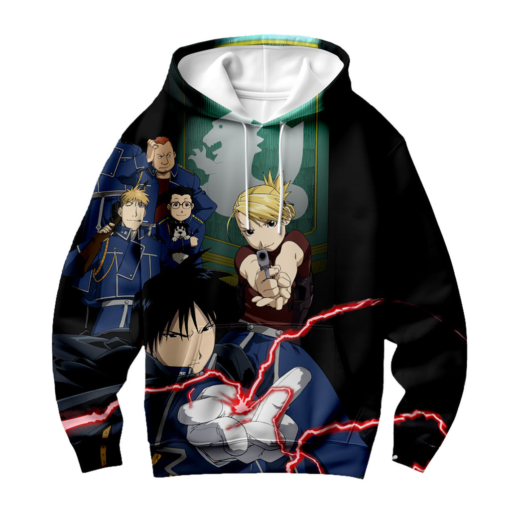 Fullmetal Alchemist Roy Mustang Flame Alchemy Combat Anime Apparel