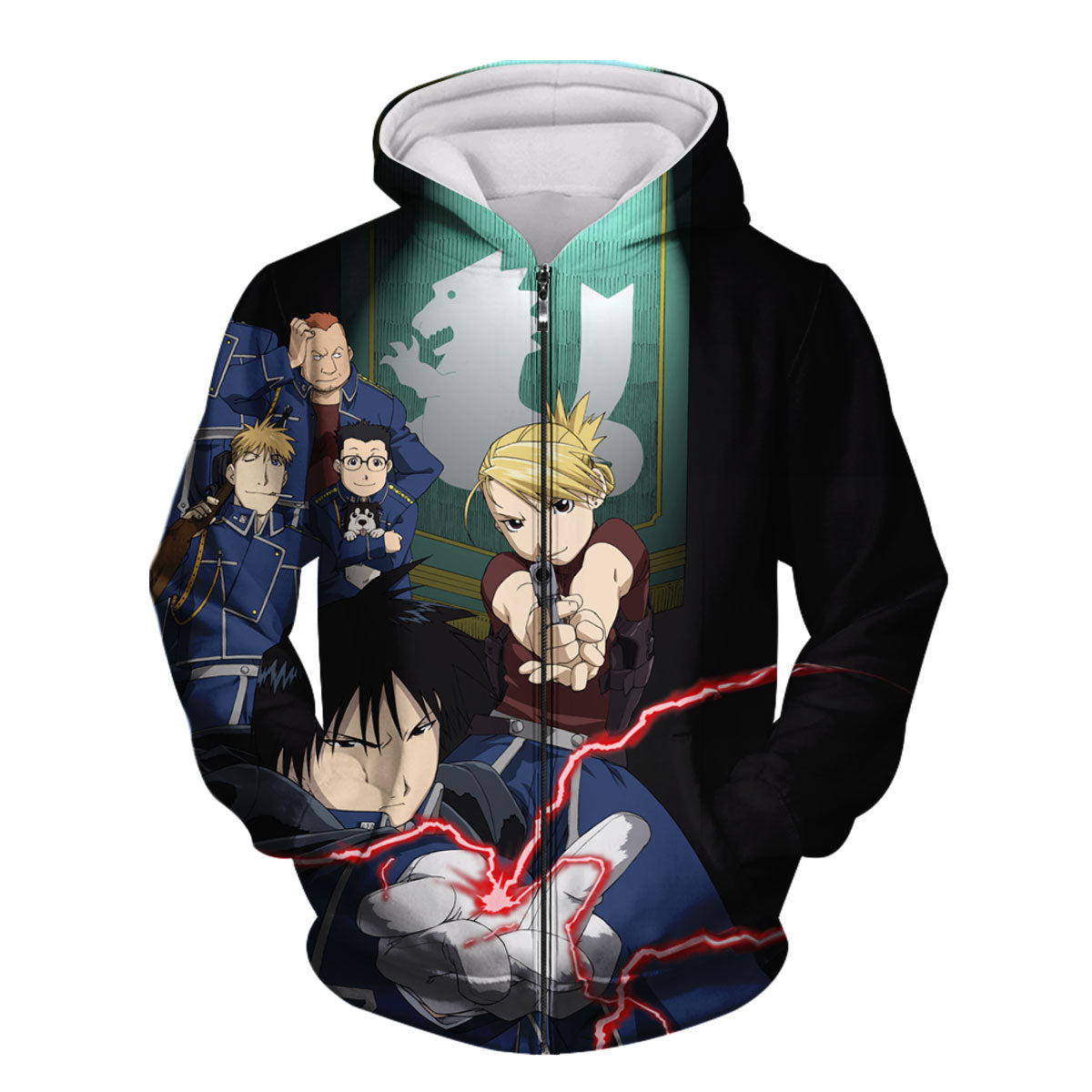 Fullmetal Alchemist Roy Mustang Flame Alchemy Combat Anime Apparel