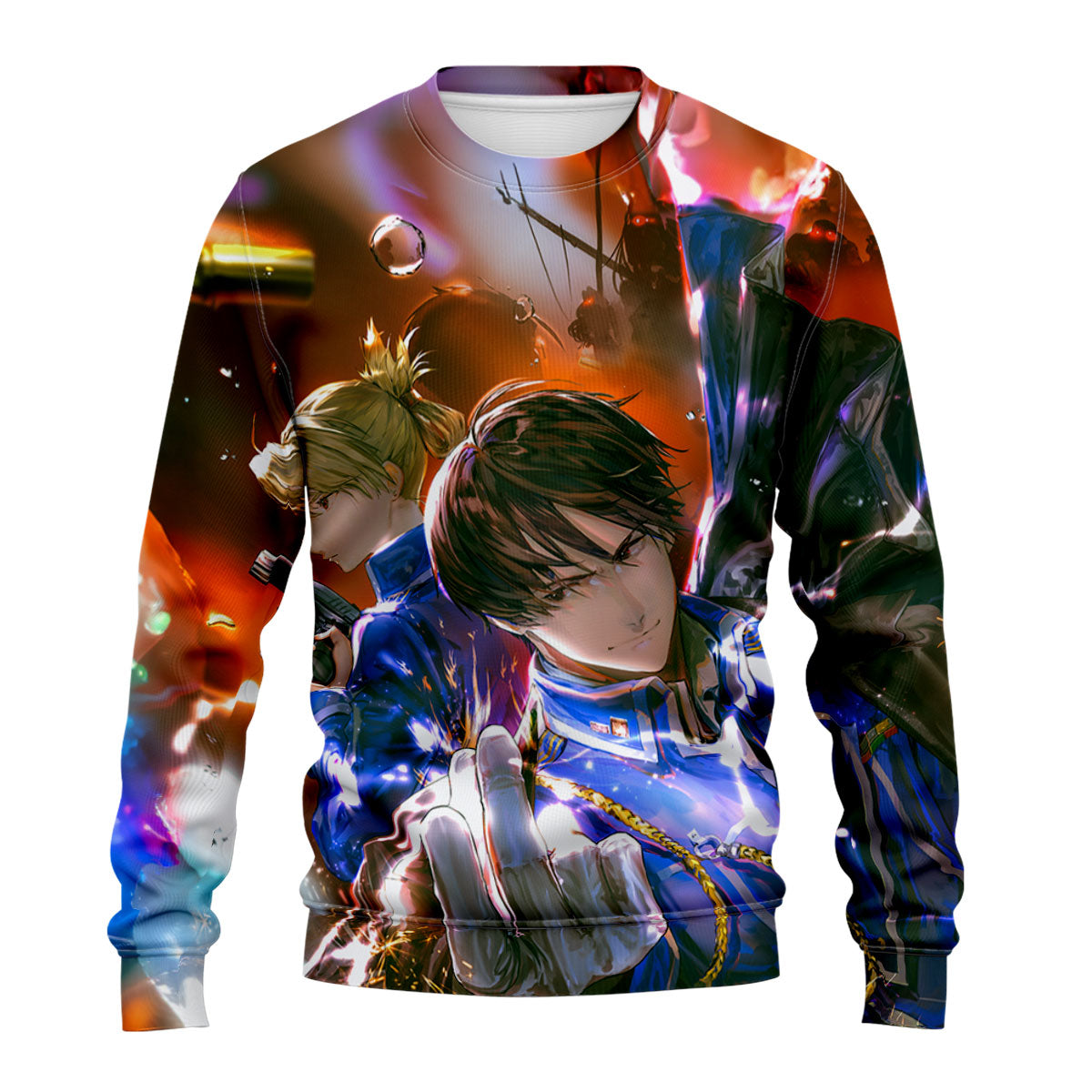 Fullmetal Alchemist Roy Mustang Flame Sparks Anime Apparel