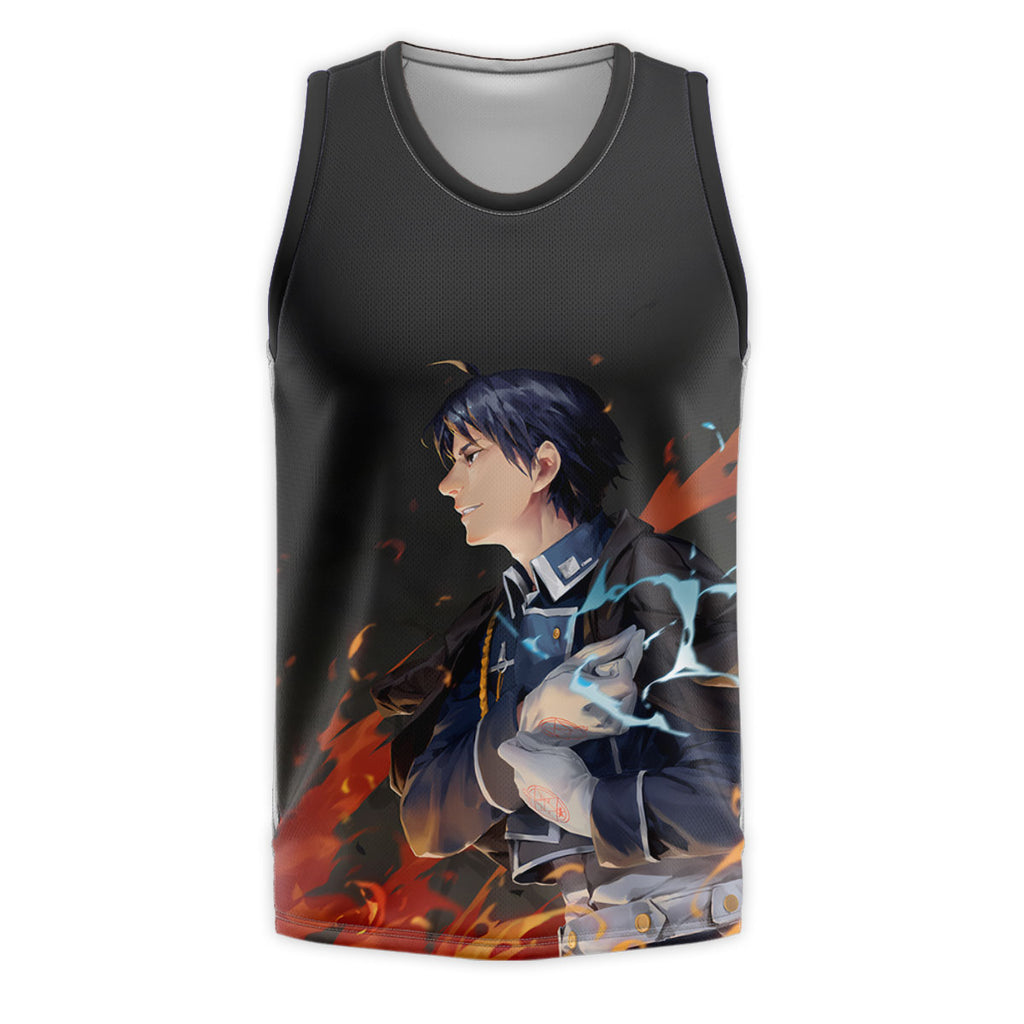 Fullmetal Alchemist Roy Mustang Flames Anime Apparel