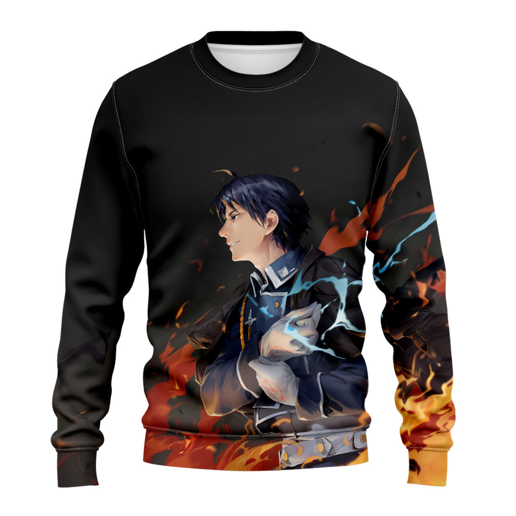 Fullmetal Alchemist Roy Mustang Flames Anime Apparel