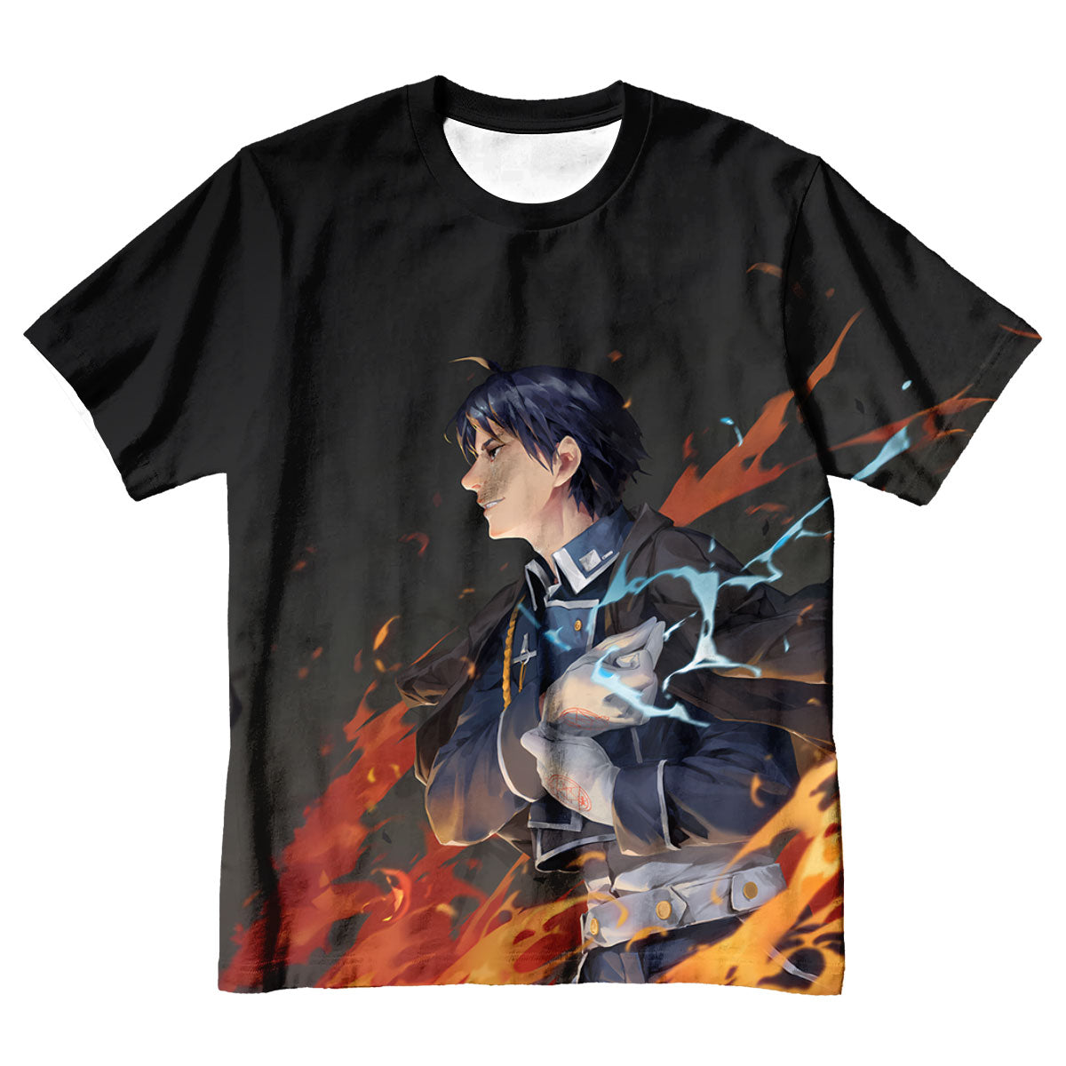 Fullmetal Alchemist Roy Mustang Flames Anime Apparel