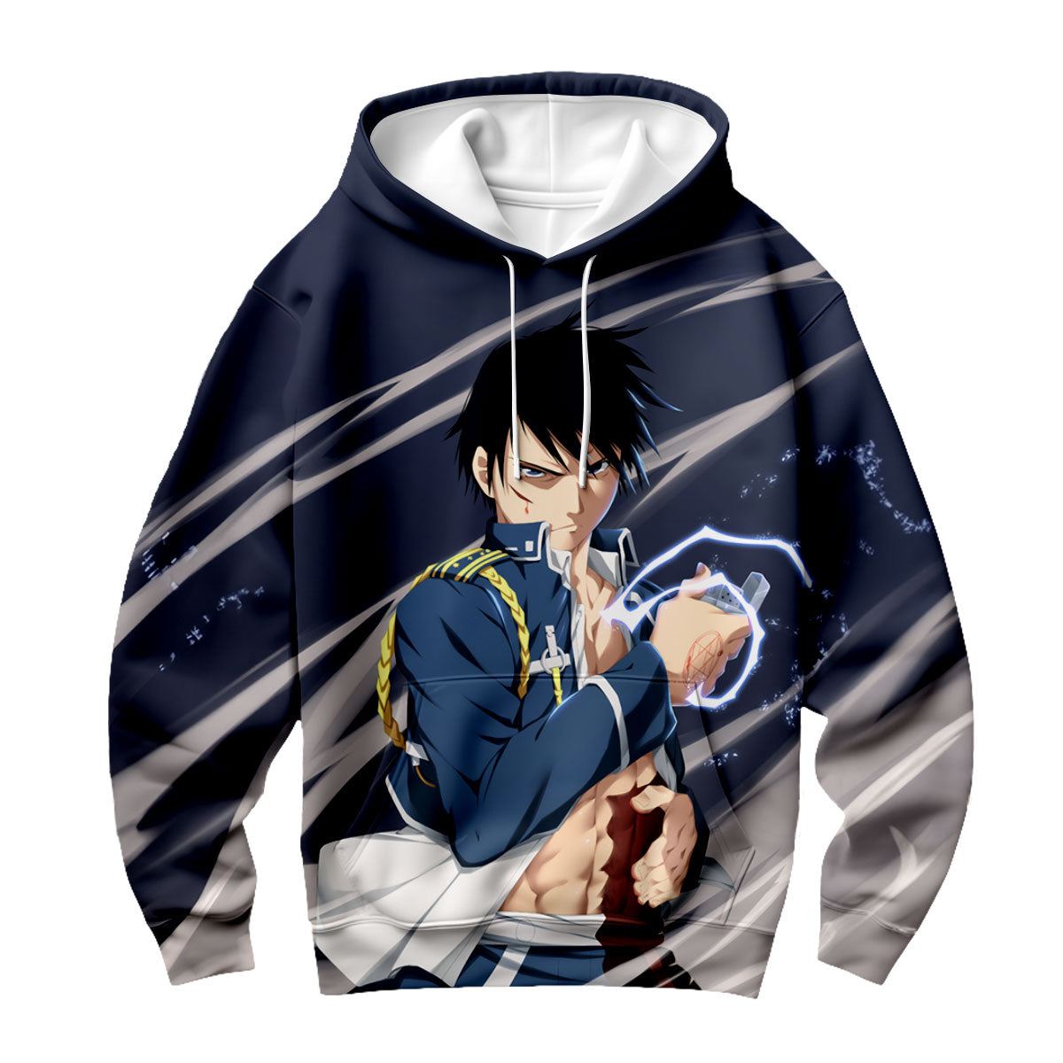 Fullmetal Alchemist Roy Mustang Lightning Alchemy Anime Apparel