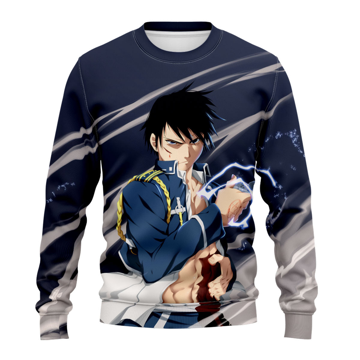 Fullmetal Alchemist Roy Mustang Lightning Alchemy Anime Apparel