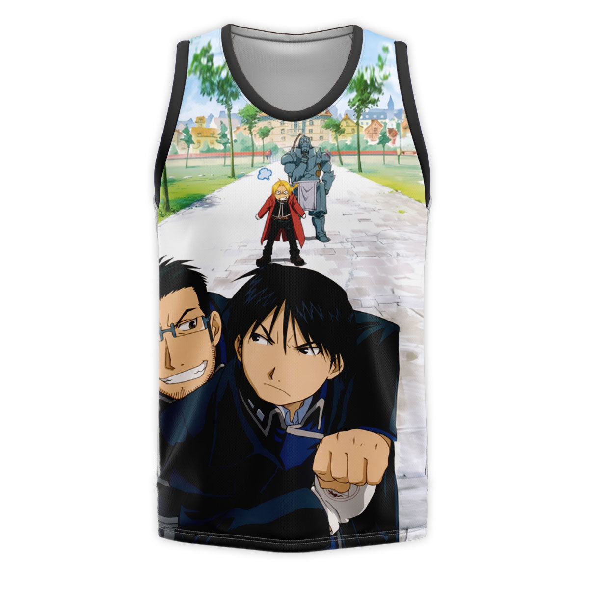 Fullmetal Alchemist Roy Mustang Maes Hughes Together Anime Apparel