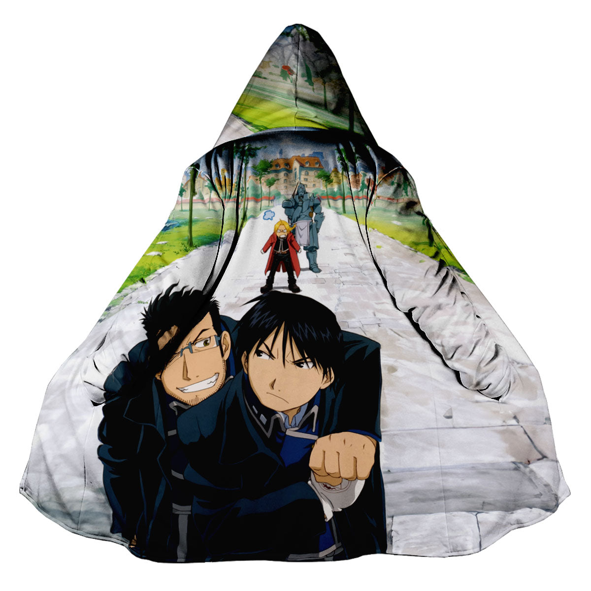 Fullmetal Alchemist Roy Mustang Maes Hughes Together Anime Apparel
