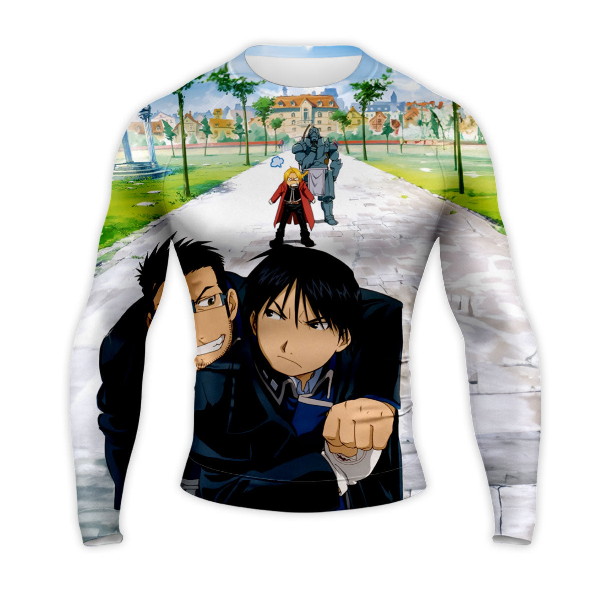 Fullmetal Alchemist Roy Mustang Maes Hughes Together Anime Apparel