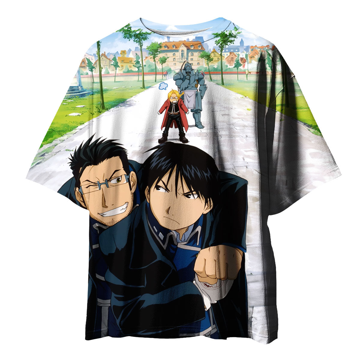 Fullmetal Alchemist Roy Mustang Maes Hughes Together Anime Apparel