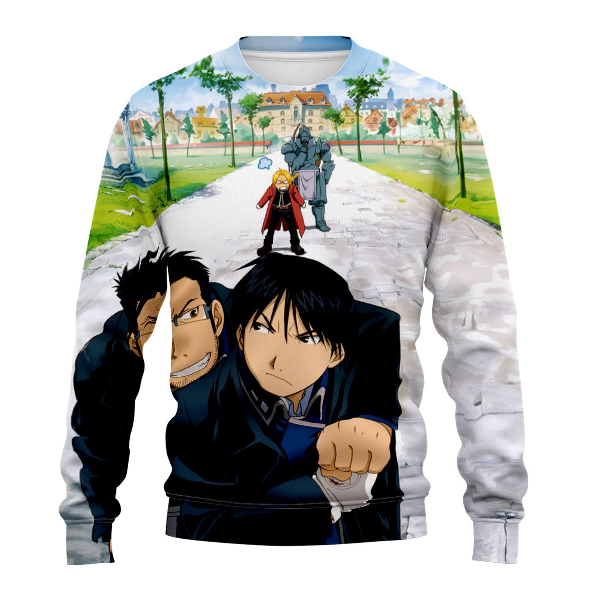 Fullmetal Alchemist Roy Mustang Maes Hughes Together Anime Apparel