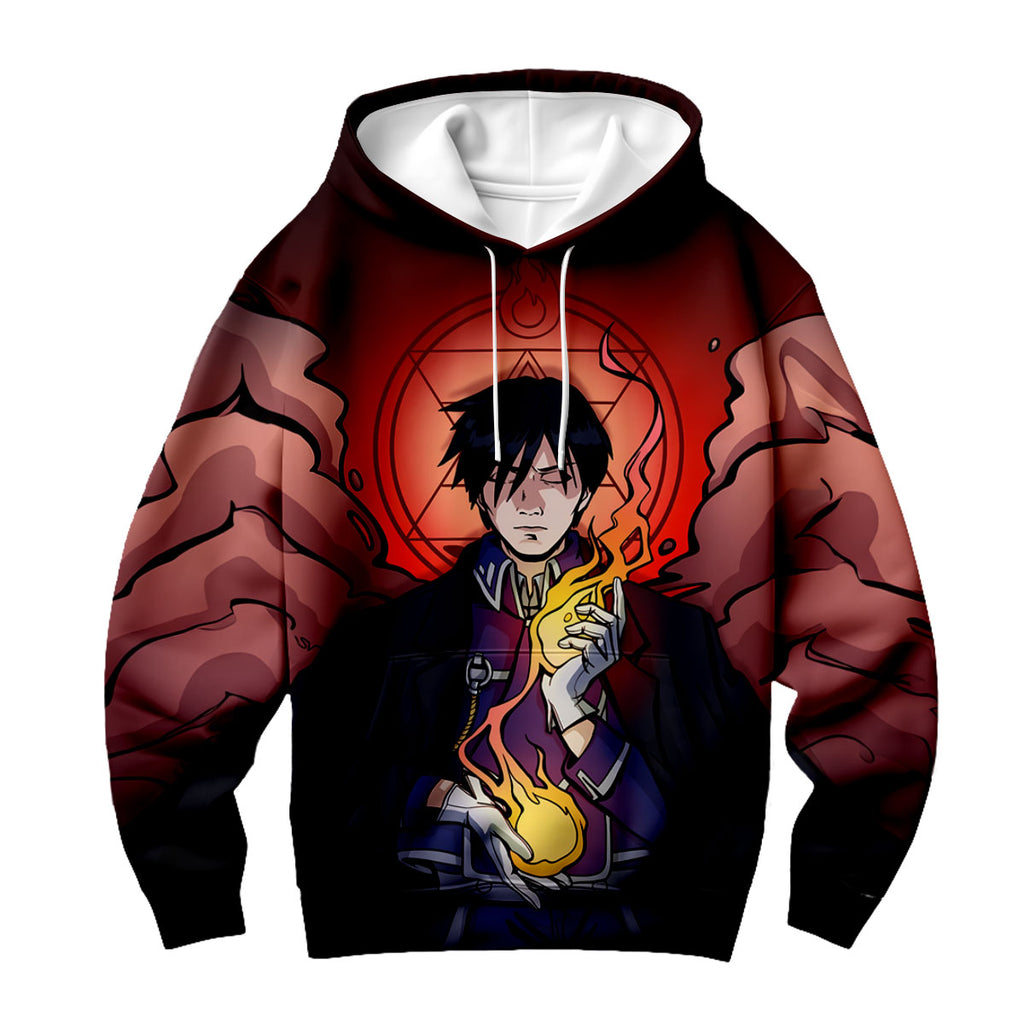Fullmetal Alchemist Roy Mustang Wielding Flames Anime Apparel