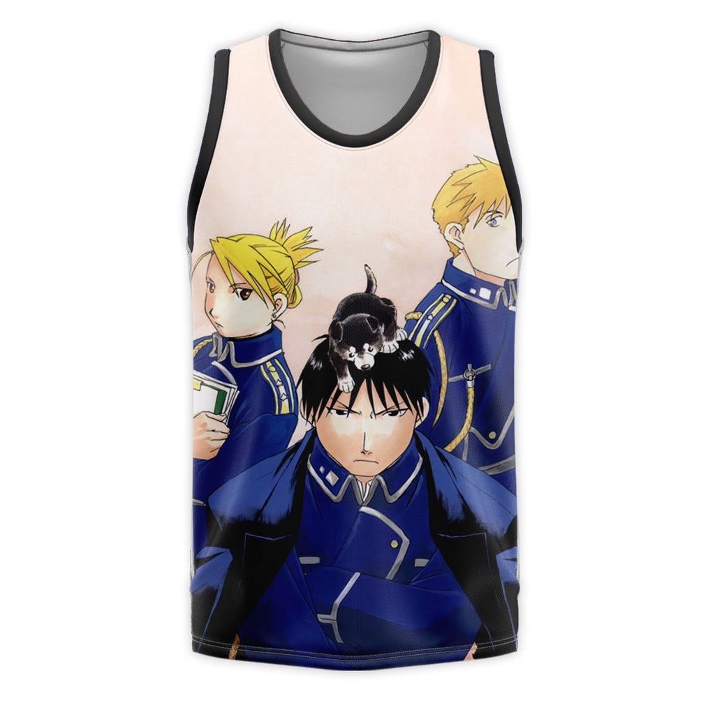 Fullmetal Alchemist Roy Mustang With Cat Anime Apparel