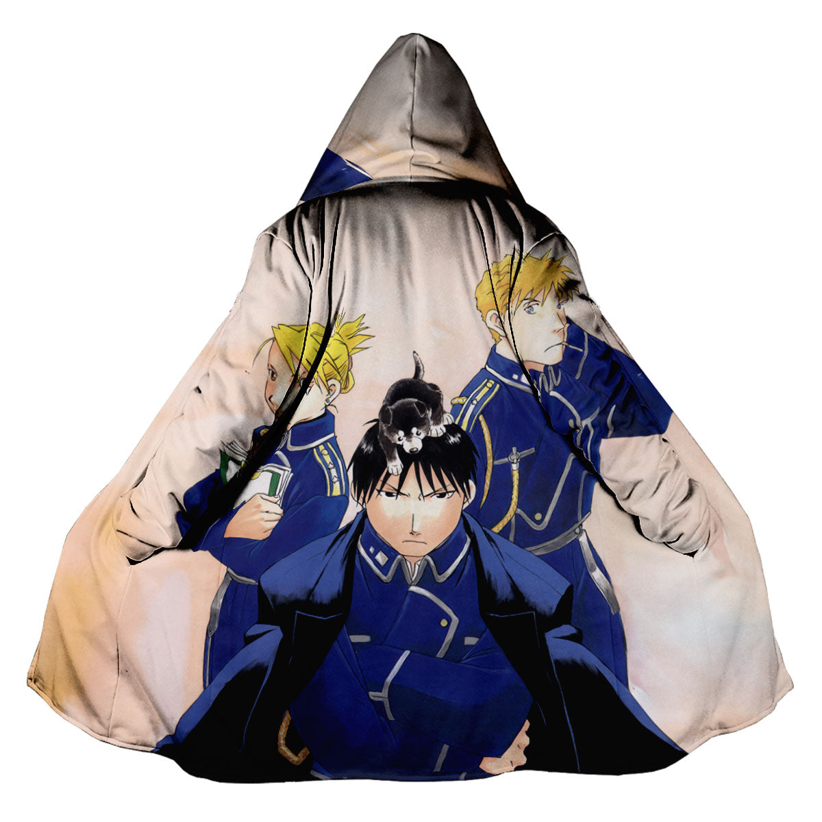 Fullmetal Alchemist Roy Mustang With Cat Anime Apparel