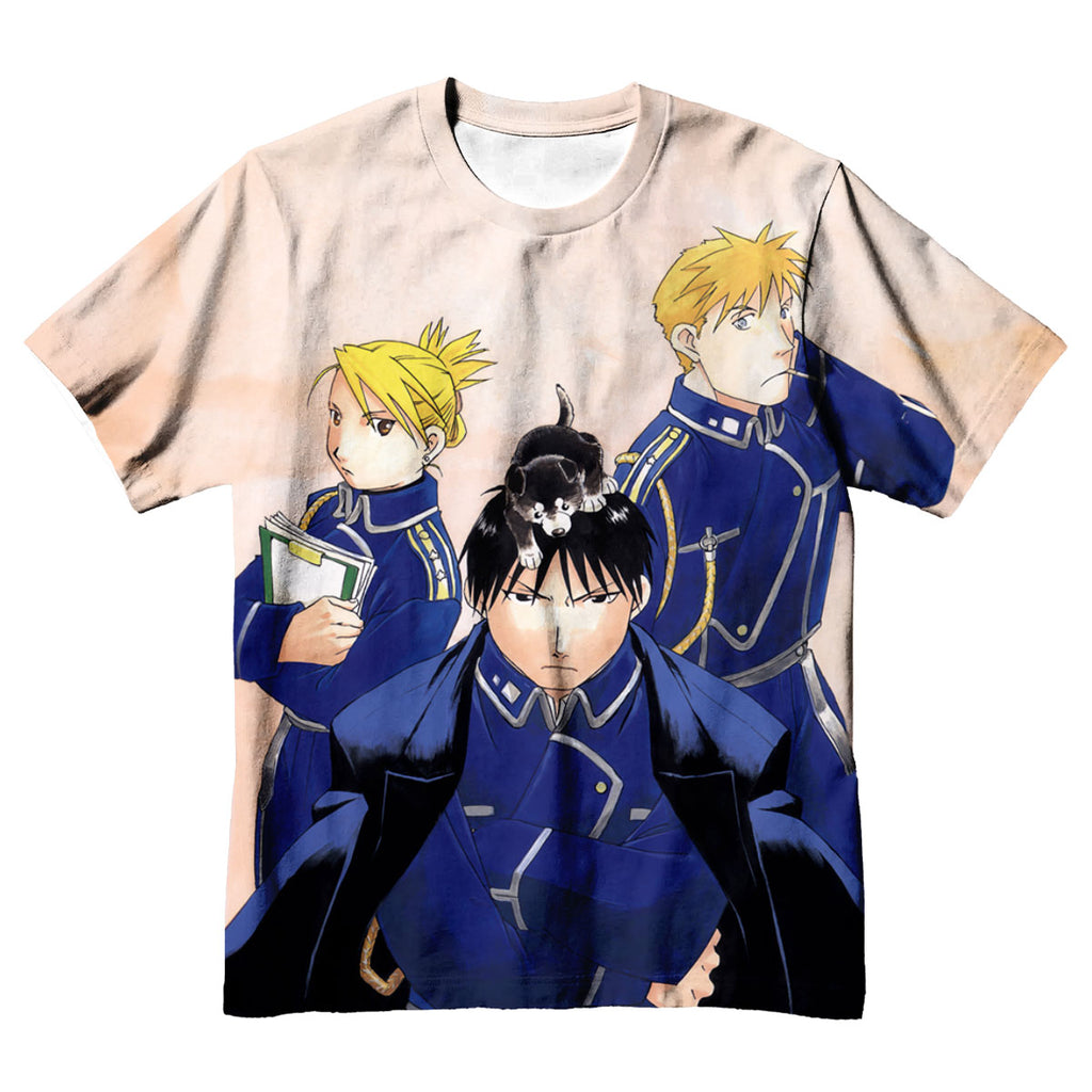 Fullmetal Alchemist Roy Mustang With Cat Anime Apparel