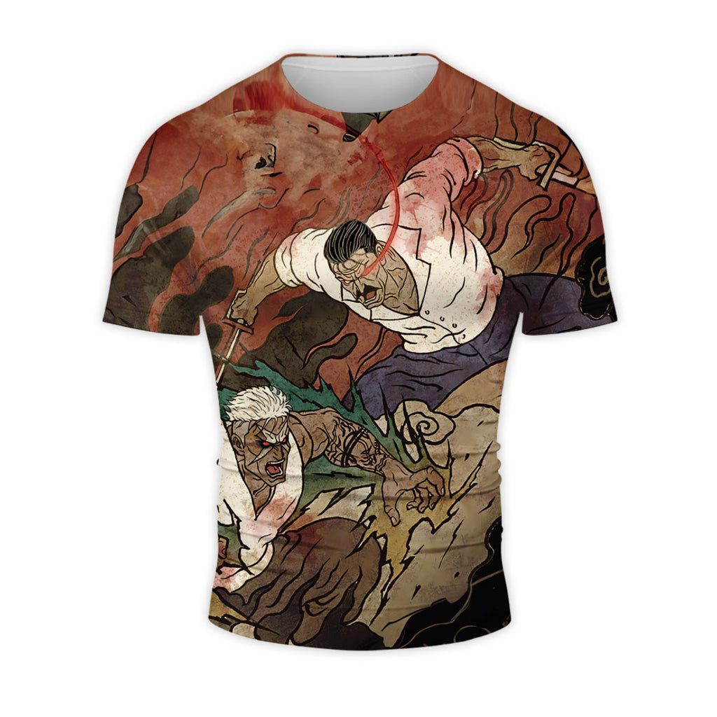 Fullmetal Alchemist Scar Bradley Combat Art Anime Apparel