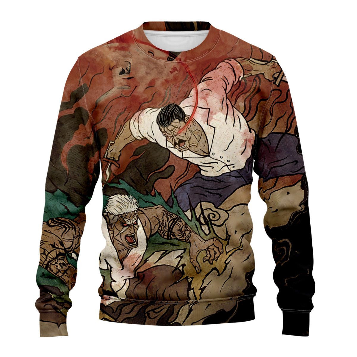 Fullmetal Alchemist Scar Bradley Combat Art Anime Apparel