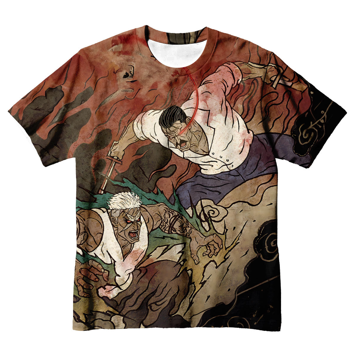 Fullmetal Alchemist Scar Bradley Combat Art Anime Apparel