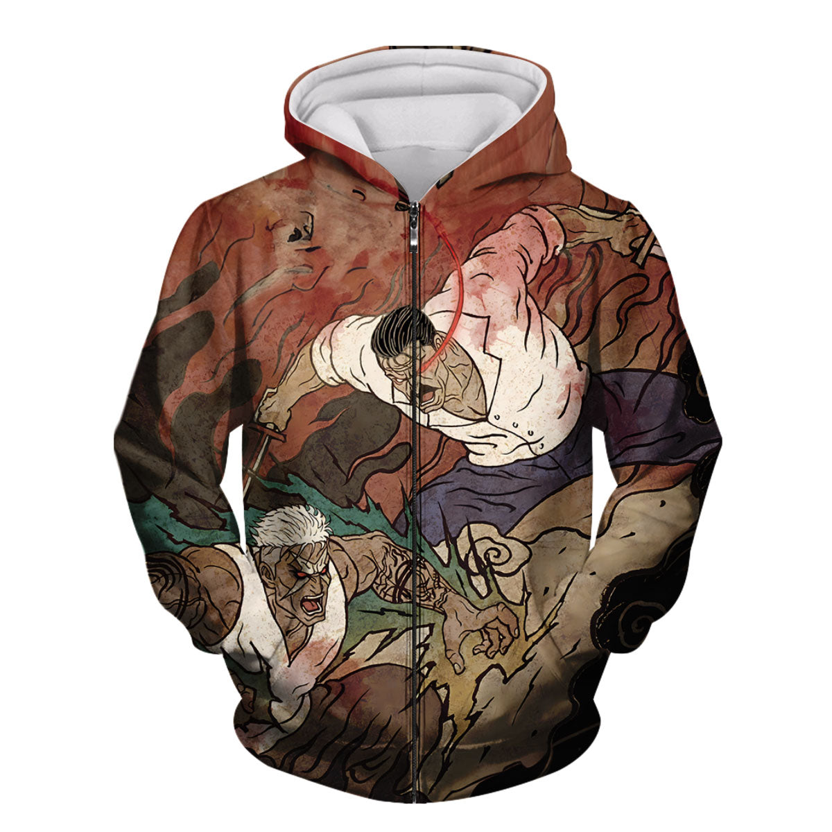 Fullmetal Alchemist Scar Bradley Combat Art Anime Apparel
