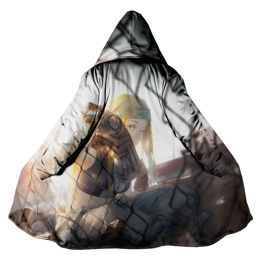 Fullmetal Alchemist Winry Resting By Fence Anime Apparel