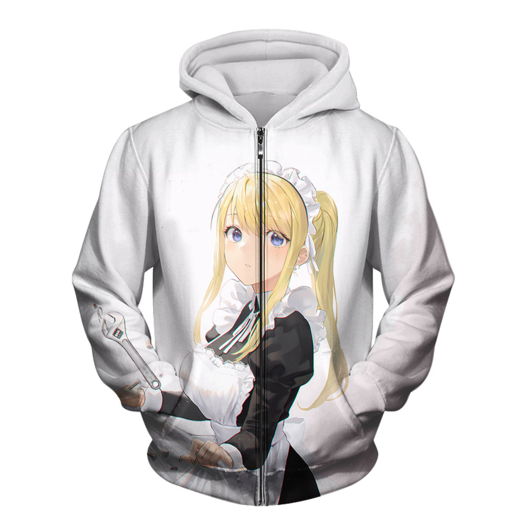 Fullmetal Alchemist Winry Rockbell Maid Attire Anime Apparel