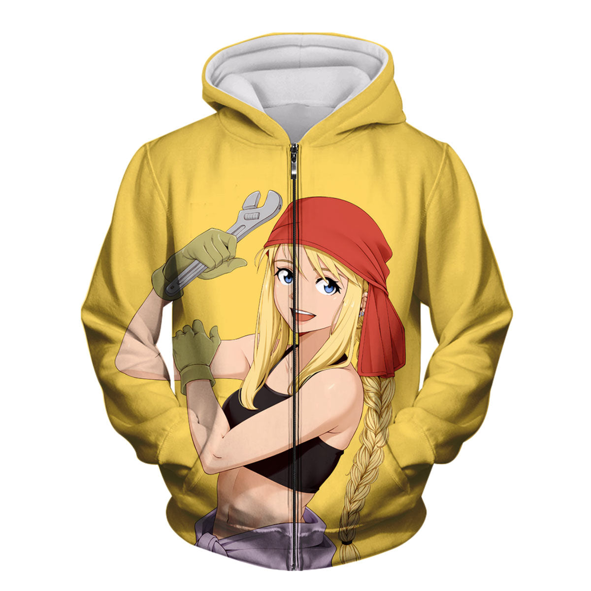 Fullmetal Alchemist Winry Rockbell Mechanic Wrench Anime Apparel