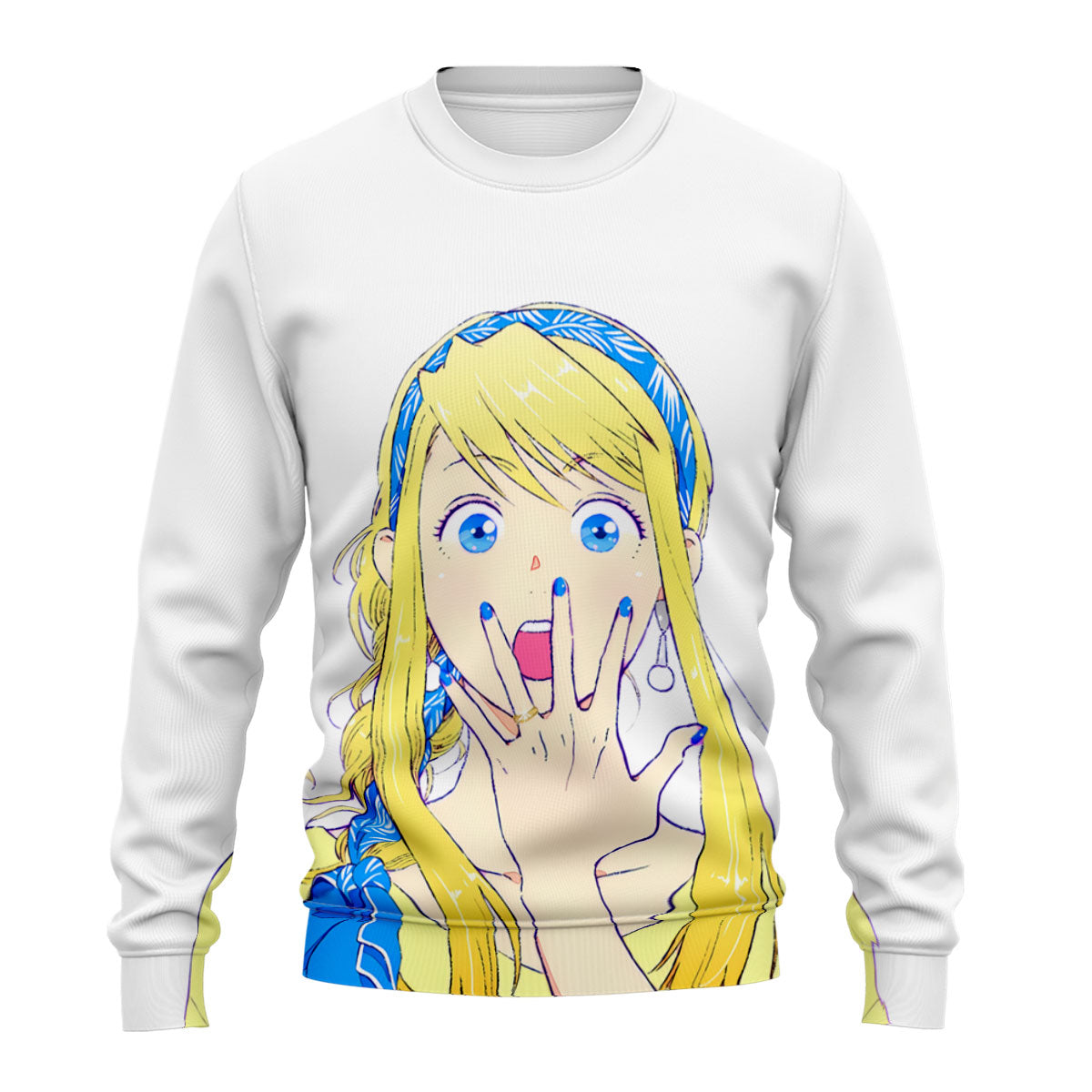 Fullmetal Alchemist Winry Rockbell Shocked Expression Anime Apparel