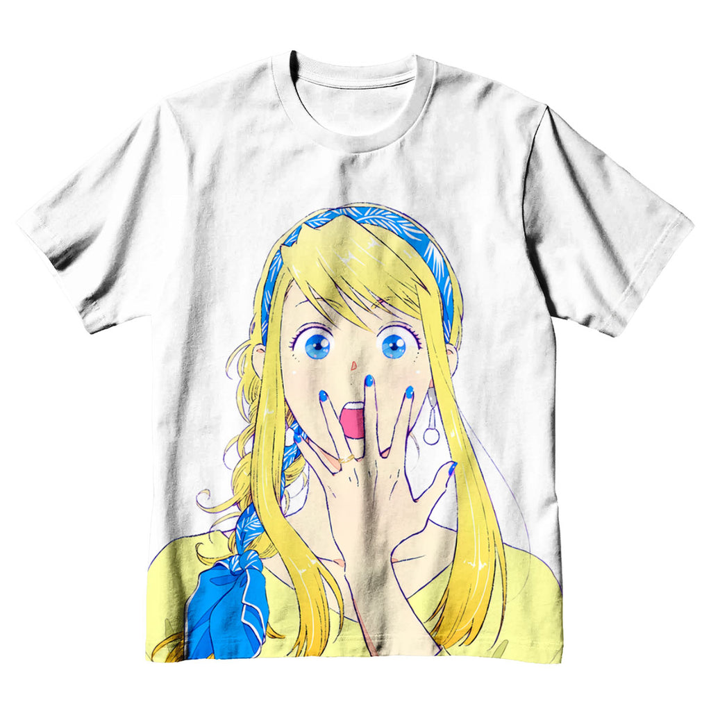 Fullmetal Alchemist Winry Rockbell Shocked Expression Anime Apparel