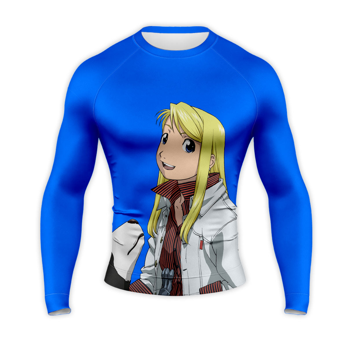 Fullmetal Alchemist Winry Rockbell Smiling With Dog Anime Apparel