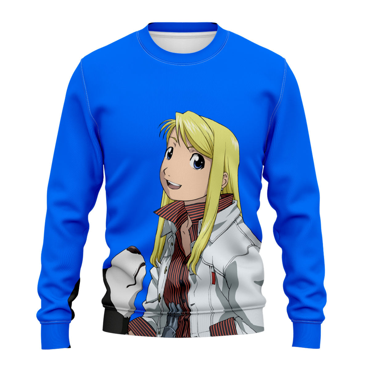 Fullmetal Alchemist Winry Rockbell Smiling With Dog Anime Apparel