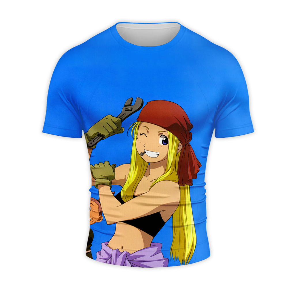 Fullmetal Alchemist Winry Wrench Smiling Anime Apparel