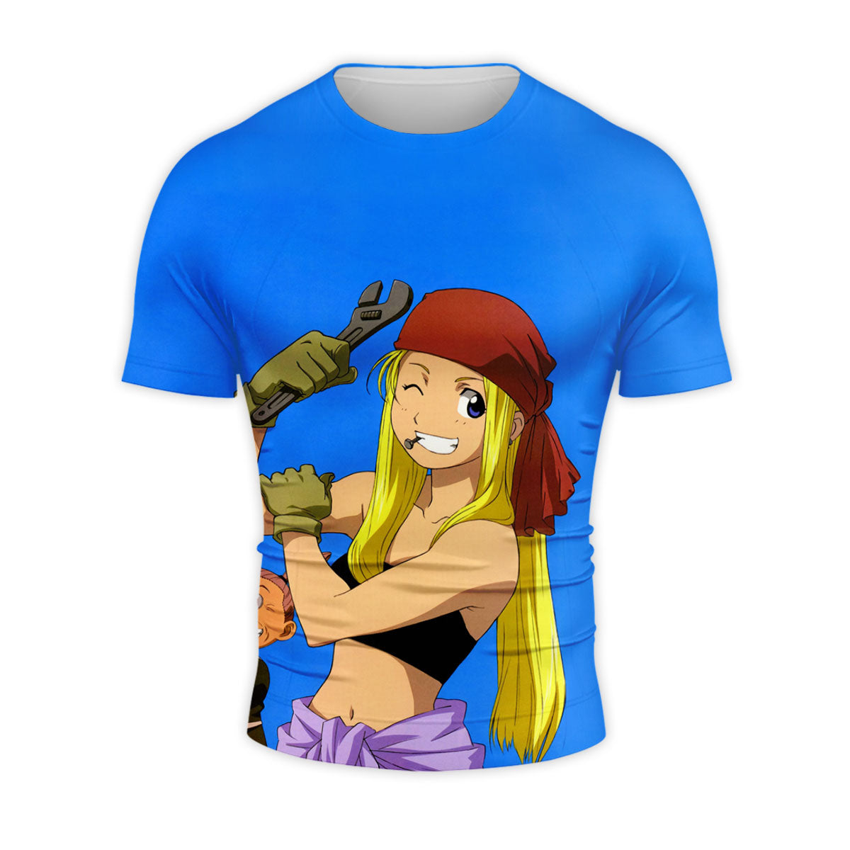 Fullmetal Alchemist Winry Wrench Smiling Anime Apparel